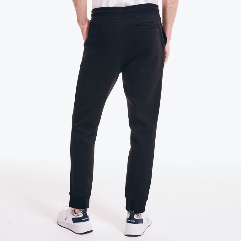 Men's Nautica J-class Fleece Jogger Sweatpants Black | AXnp4DXi