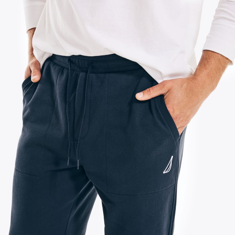 Men's Nautica J-class Fleece Jogger Sweatpants Navy | KUMfNvLW