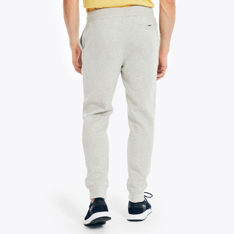 Men's Nautica J-class Fleece Jogger Sweatpants Grey | M1SWQF30