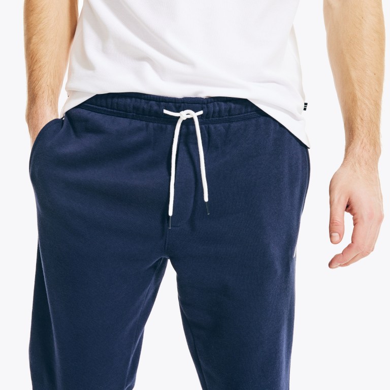 Men's Nautica J-class Fleece Sweatpants Navy | oIz0v3BS