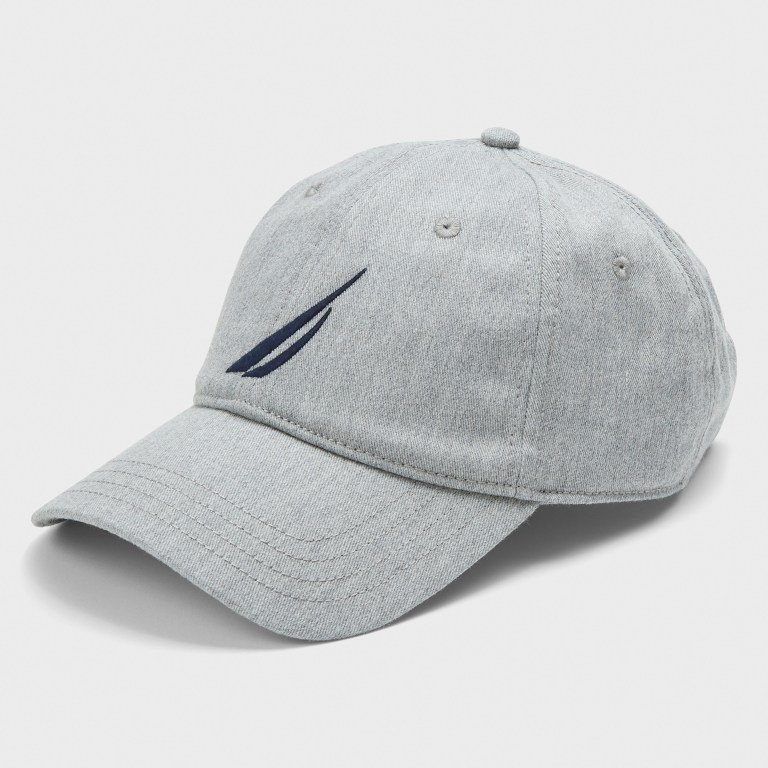 Men\'s Nautica J-class Logo 6-panel Hats Grey | HSBEu62V