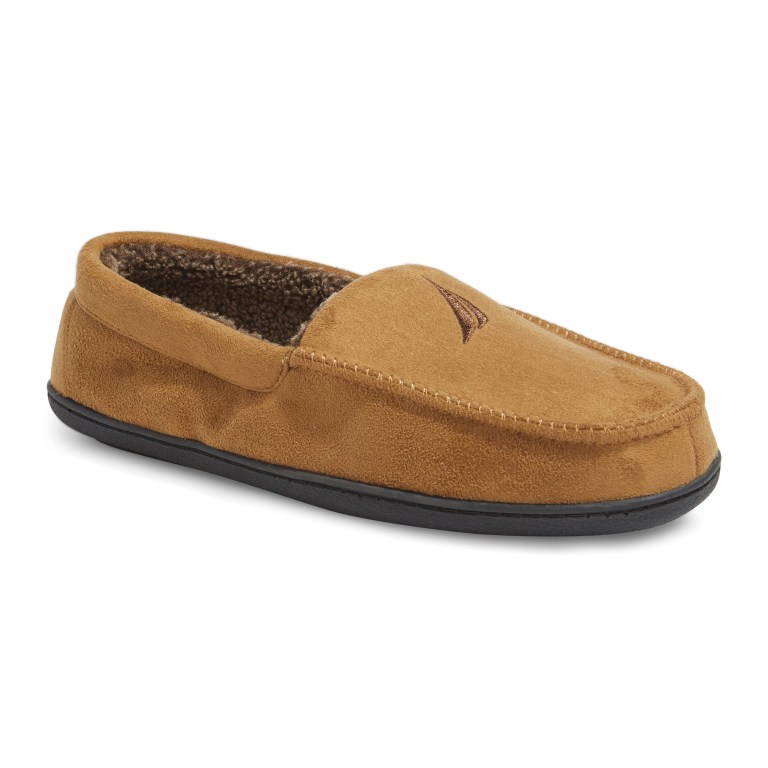 Men\'s Nautica J-class Suede Slippers Brown | cjTFVWBo