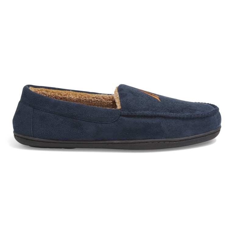 Men's Nautica J-class Suede Slippers Navy | IlzJvPk0