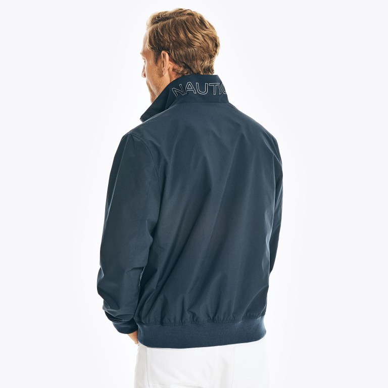 Men's Nautica Lightweight Rainbreaker Bomber Jackets Navy | 6wrrJKaJ