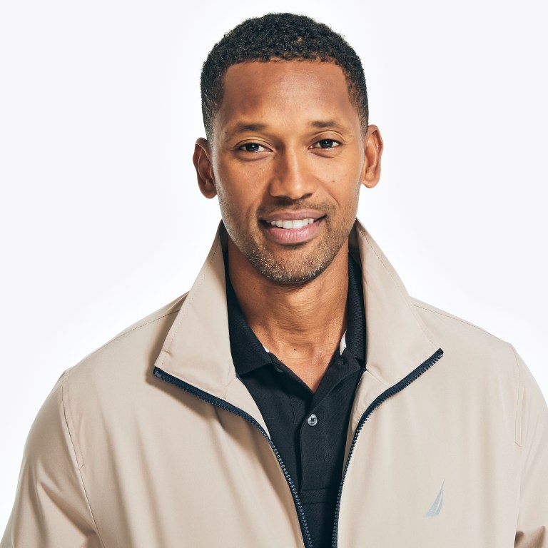 Men's Nautica Lightweight Rainbreaker Bomber Jackets Khaki | xUxrIfjc