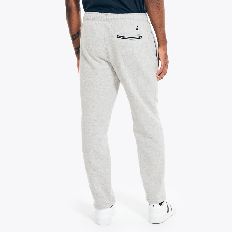 Men's Nautica Logo Fleece Sweatpants Grey | dDacta60