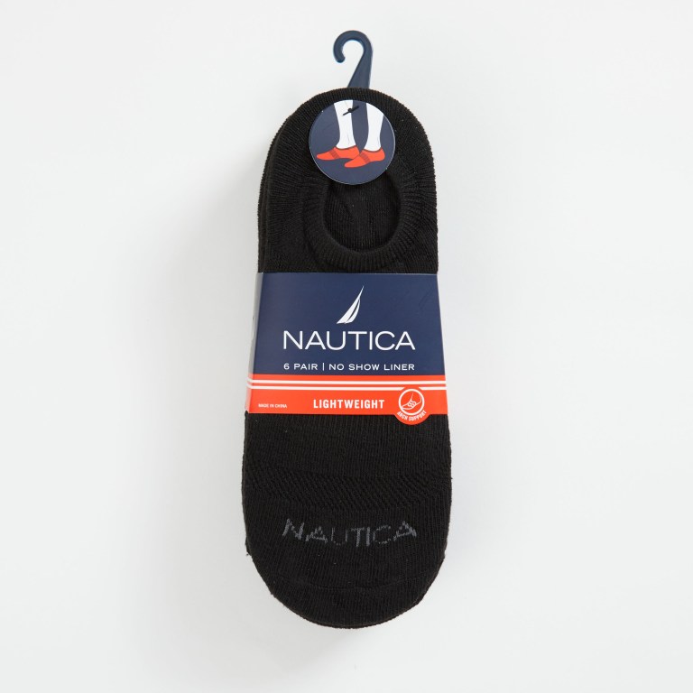 Men's Nautica Logo Stretch Liner , 6-pack Socks Multicolor | wlebKnwj