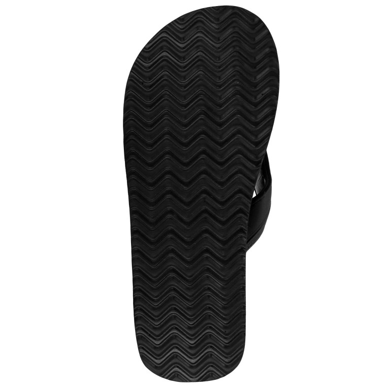 Men's Nautica Logo Thong Flip Flops Black | FeInOdcu