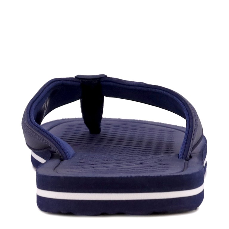 Men's Nautica Logo Thong Flip Flops Blue | WZNPVq4S