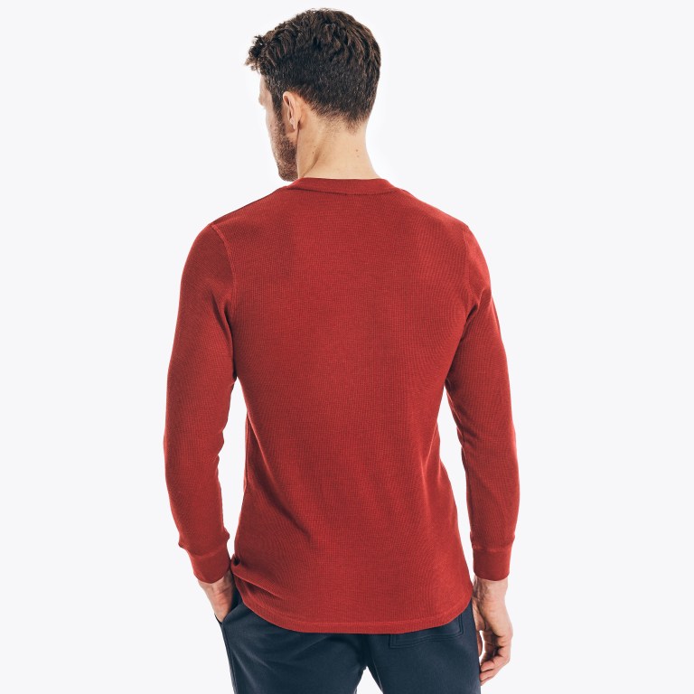 Men's Nautica Long-sleeve Crewneck Thermal T Shirts Multicolor | phiZEi5J