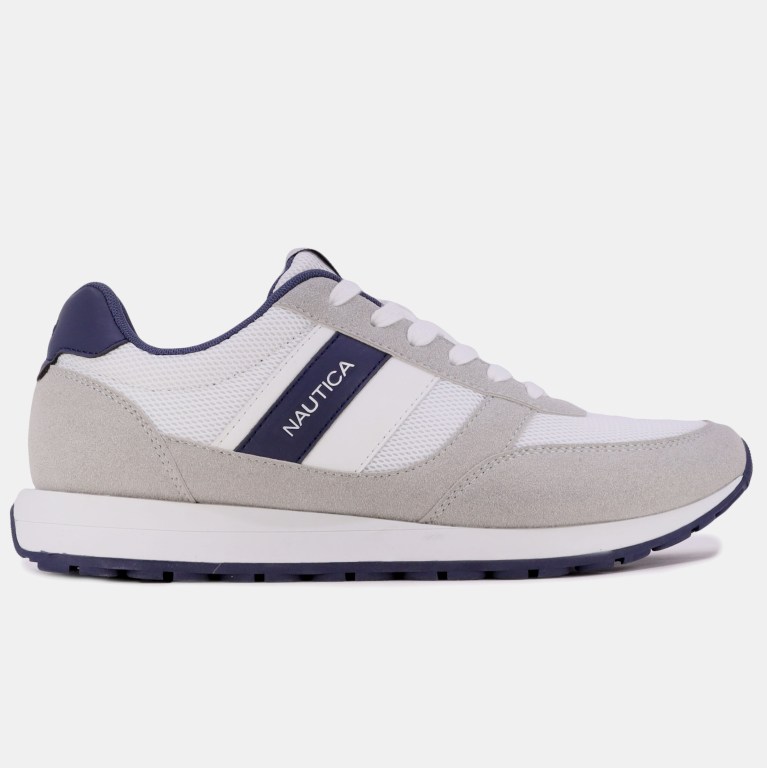 Men's Nautica Mesh Sneakers White Wash | WPeiXosf