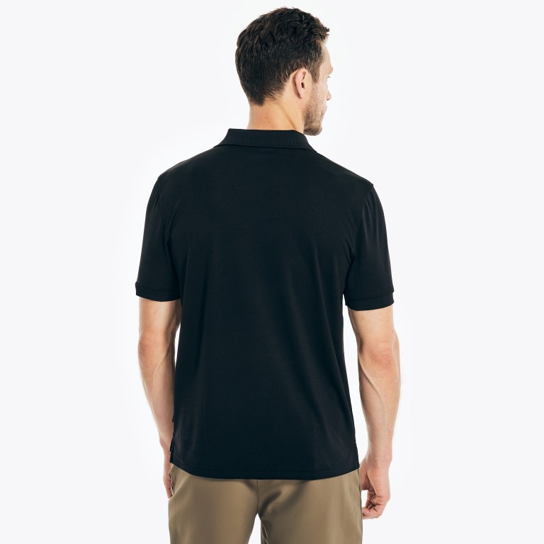 Men's Nautica Navtech Classic Fit Polo Shirts Black | jrdmvI2p