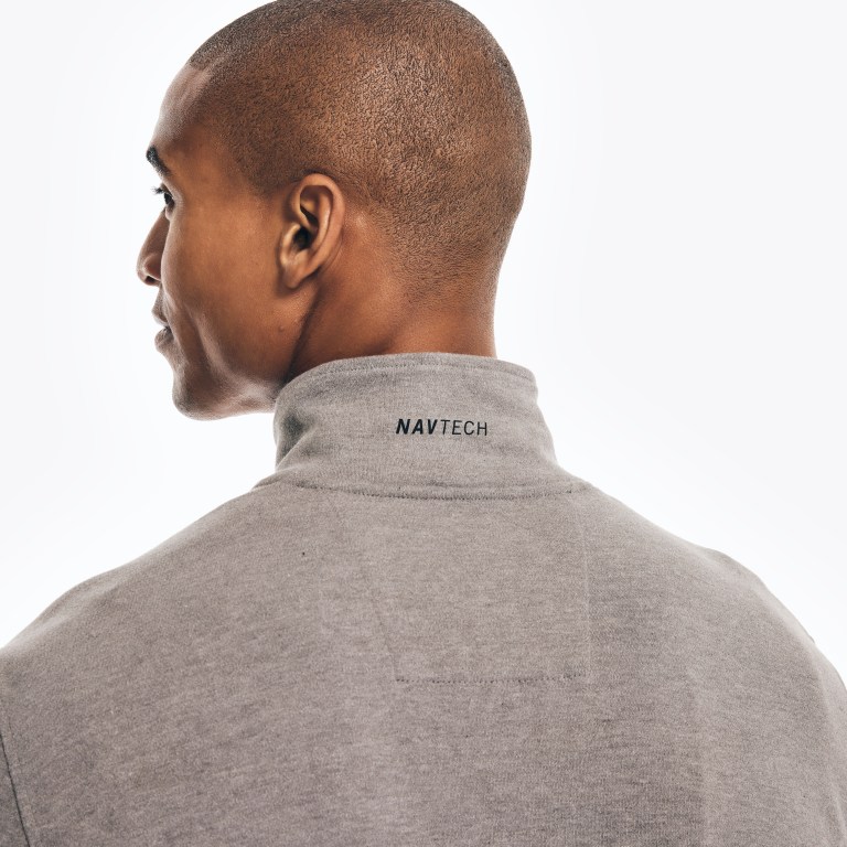 Men's Nautica Navtech Half-zip Sweatshirts Grey | RmcSMmrD