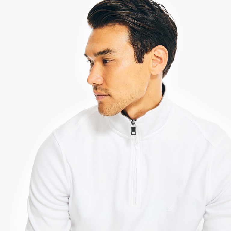 Men's Nautica Navtech Half-zip Sweatshirts White | j6sHIgqa