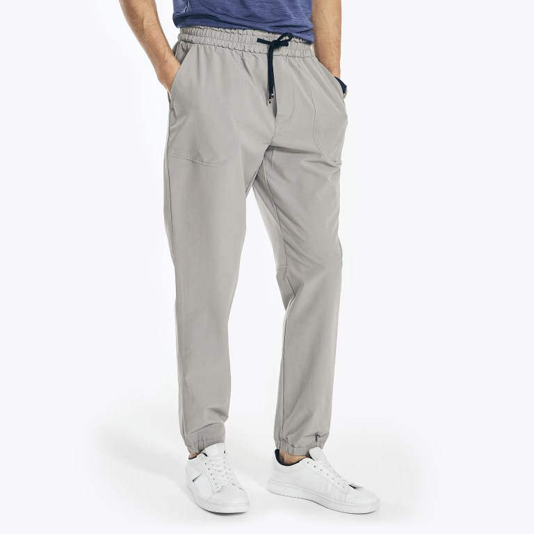 Men\'s Nautica Navtech Performance Jogger Pants Grey | 7PWi70j4