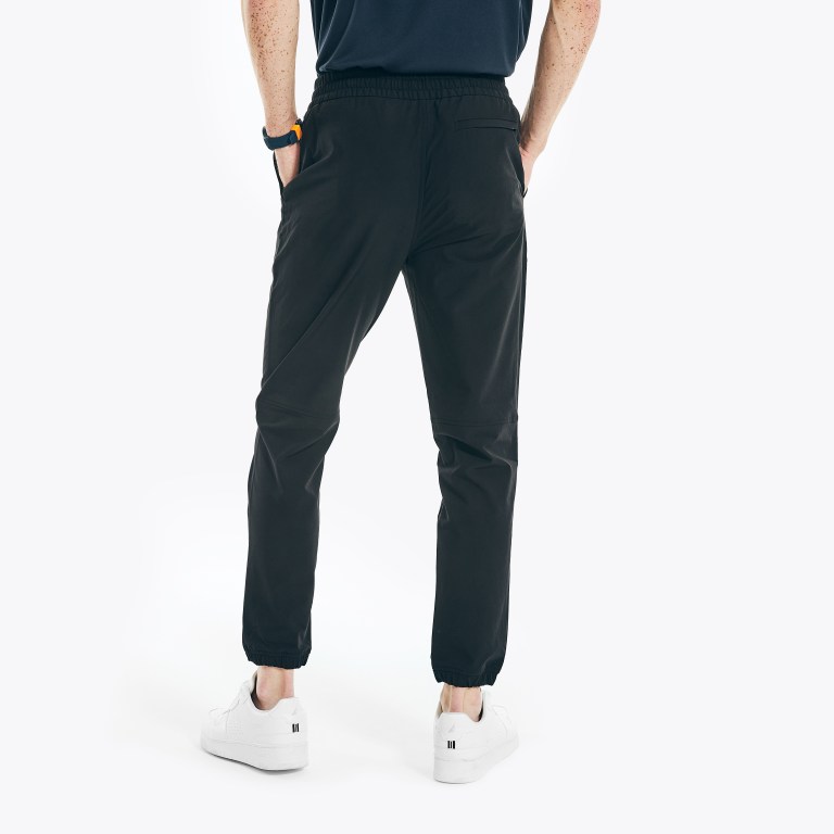 Men's Nautica Navtech Performance Jogger Sweatpants Black | Q1sfy97H