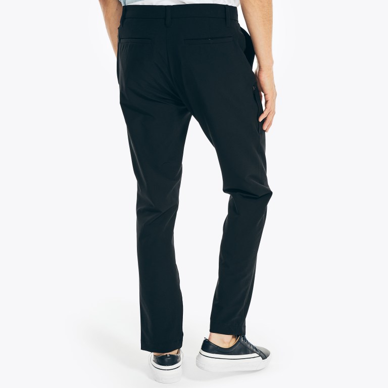 Men's Nautica Navtech Slim Fit Traveler Pants Black | 2CMokxxa