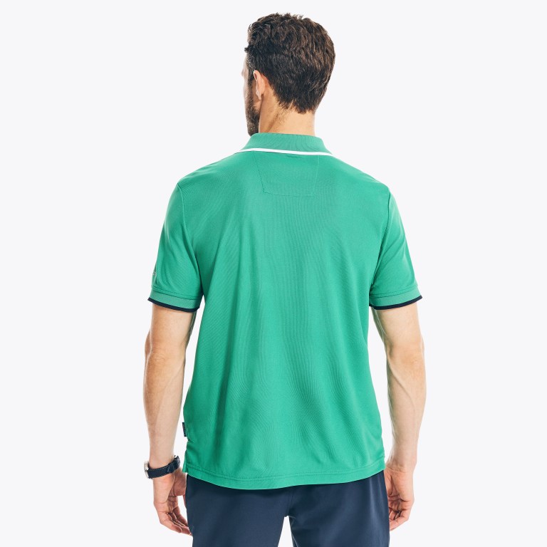 Men's Nautica Navtech Sustainably Crafted Classic Fit Polo Shirts Freshlime | nA2pit10