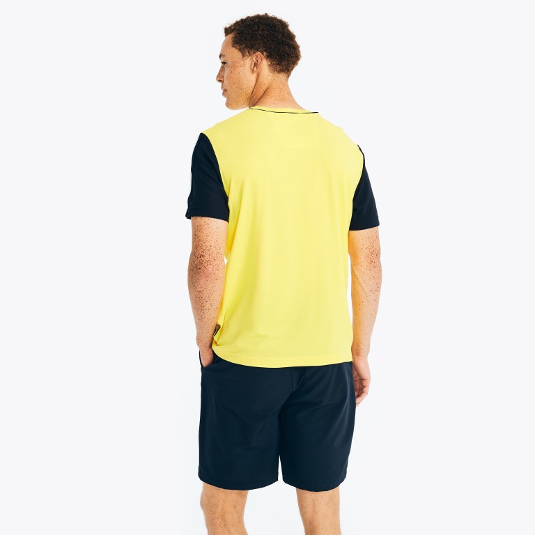 Men's Nautica Navtech Sustainably Crafted Crewneck T Shirts Yellow | zRnlFDJA