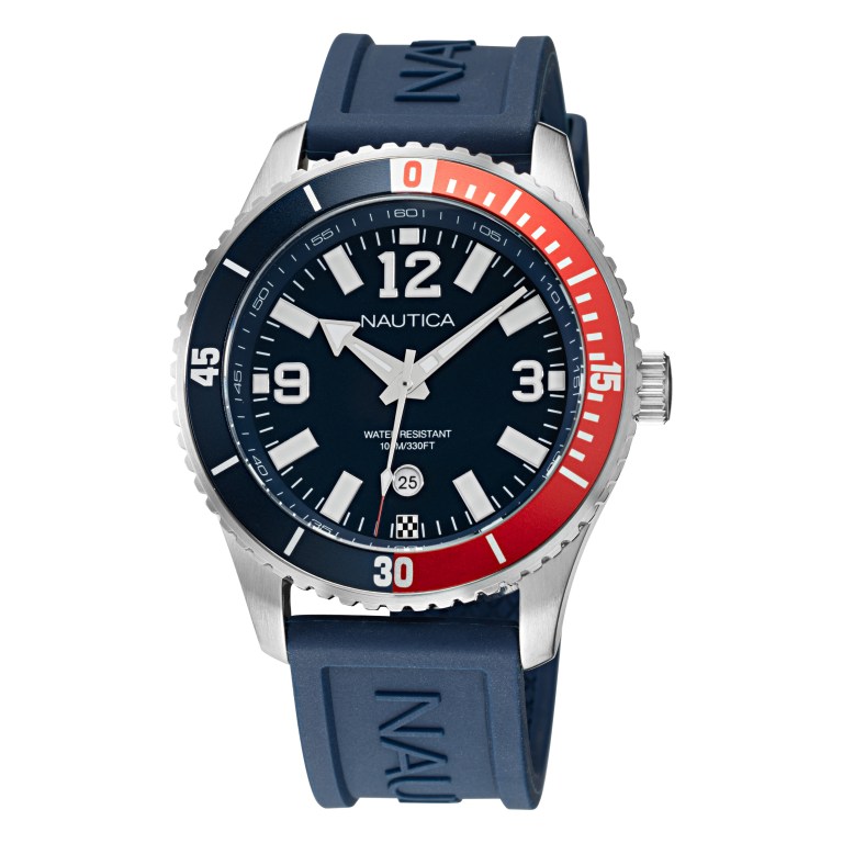 Men's Nautica Pacific Beach Stainless Steel And Silicone 3-hand Box Set Watches Multicolor | Mfe7WvnZ