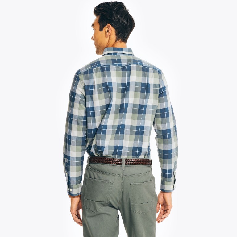 Men's Nautica Plaid Shirts Green | 8xQJZZci