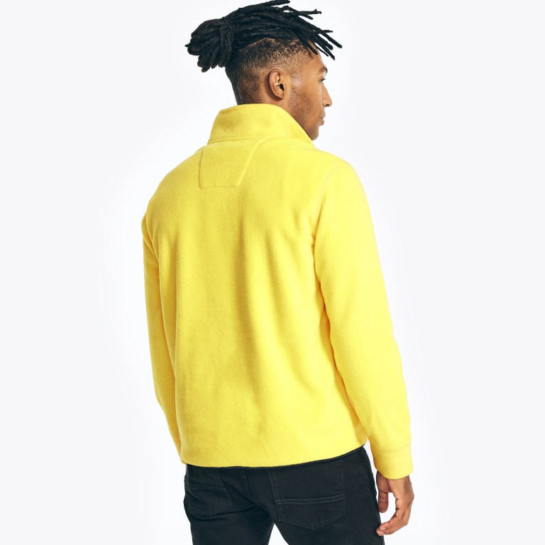 Men's Nautica Quarter-zip Nautex Fleece Sweatshirts Yellow | 2dnL7gwl