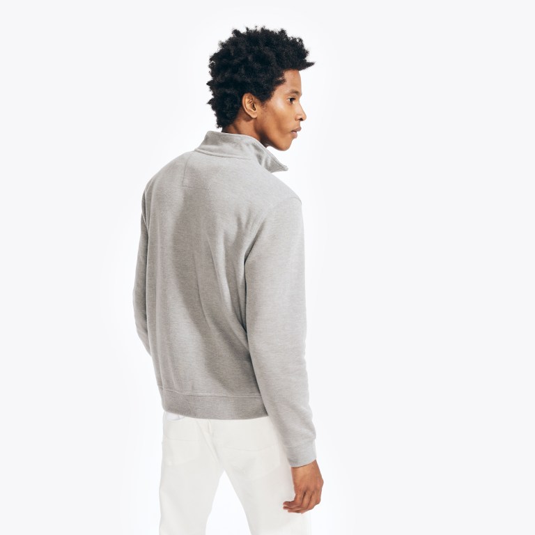 Men's Nautica Quarter-zip Sweatshirts Grey | CUkgwYws