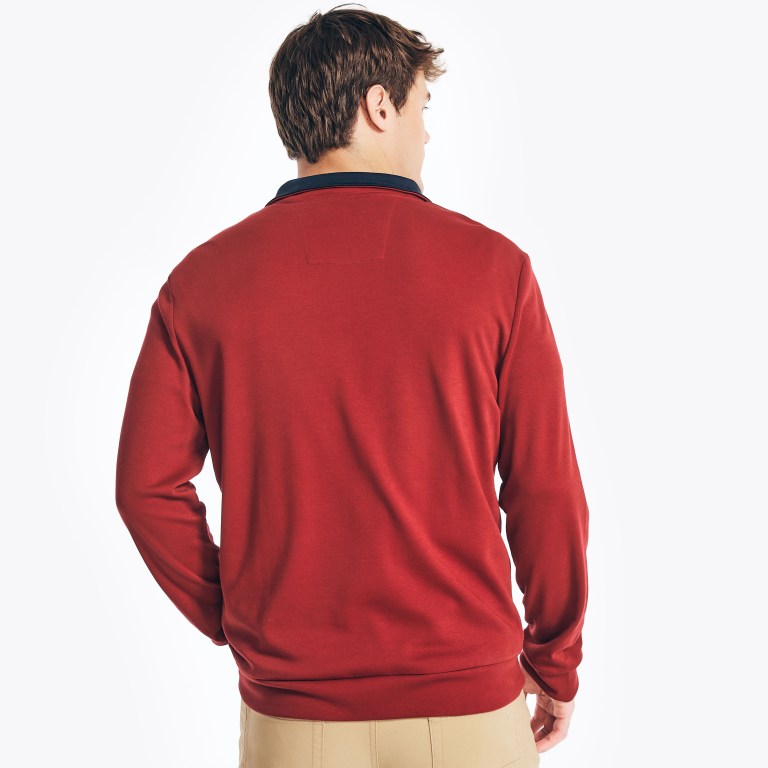 Men's Nautica Quarter-zip Sweatshirts Red | 7q5YtV5z