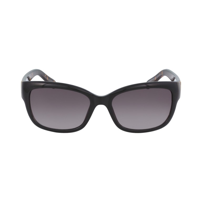 Men's Nautica Rectangle Wrap Sunglasses Black | 299ZZPzn