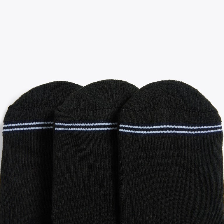 Men's Nautica Shoe Liner , 3-pack Socks Black | rsb9hcCt