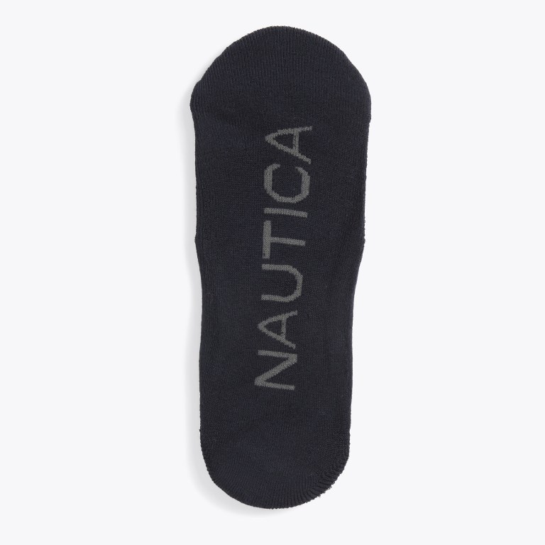 Men's Nautica Shoe Liner , 3-pack Socks Black | xX5QIeoH