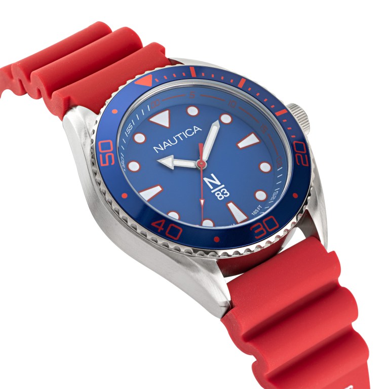 Men's Nautica Silicone 3-hand Watches Multicolor | 75P2lhao