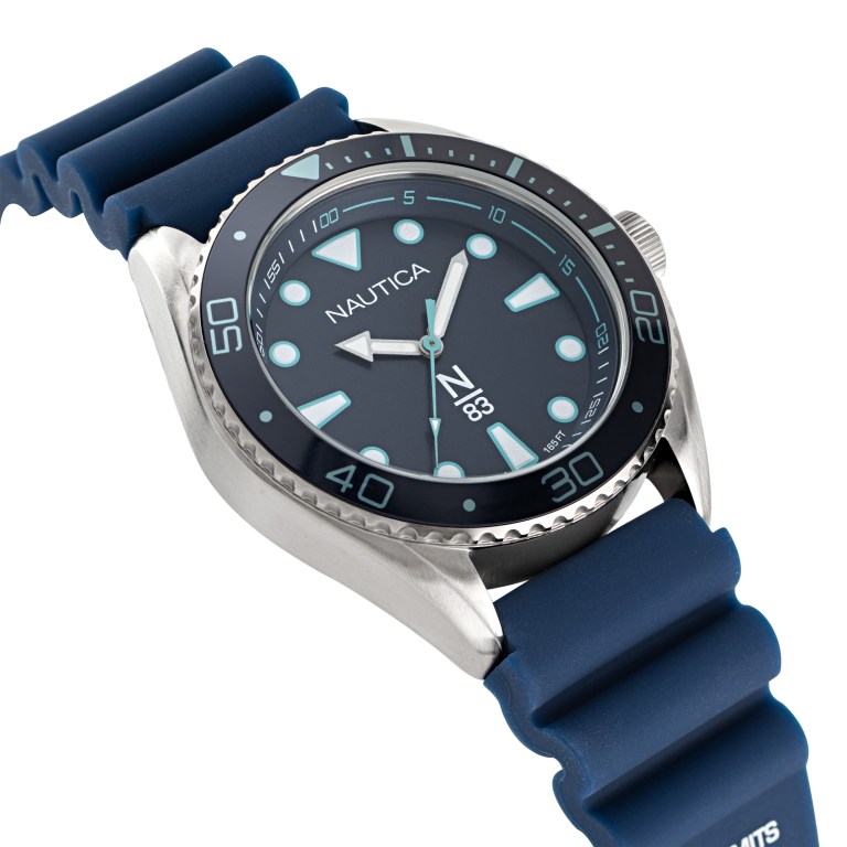 Men's Nautica Silicone 3-hand Watches Multicolor | JvXikYib