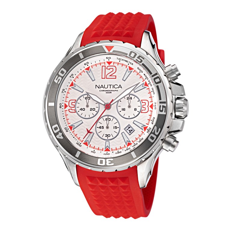 Men\'s Nautica Silicone Chronograph Watches Multicolor | gw8s1FD4