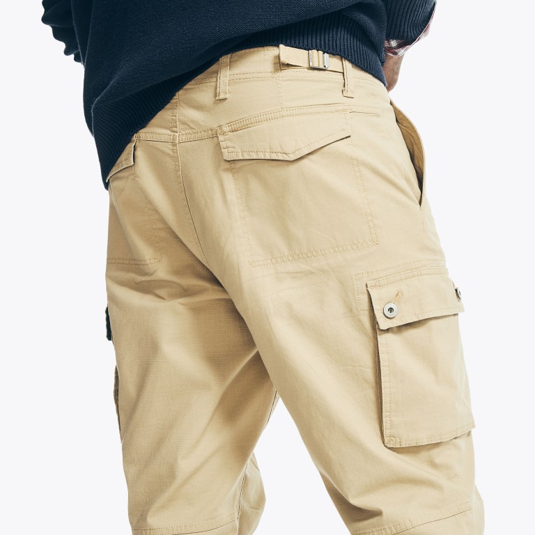 Men's Nautica Slim Fit Cargo Jogger Pants Brown | IjAWrOAq