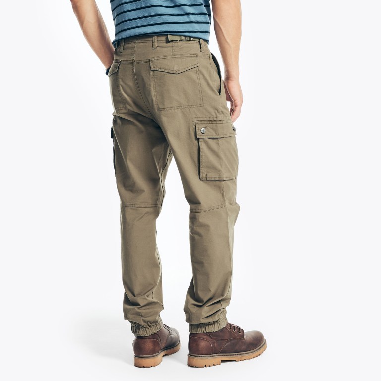 Men's Nautica Slim Fit Cargo Jogger Pants Olive | JBD9wEyC