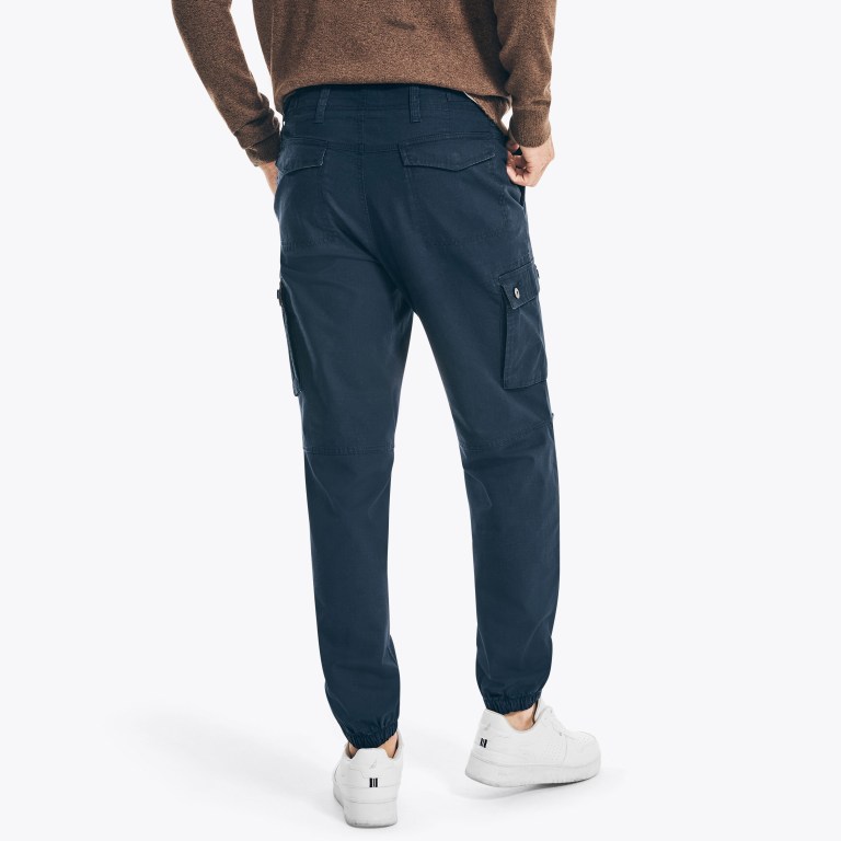 Men's Nautica Slim Fit Cargo Jogger Pants Navy | iw0z8u6A