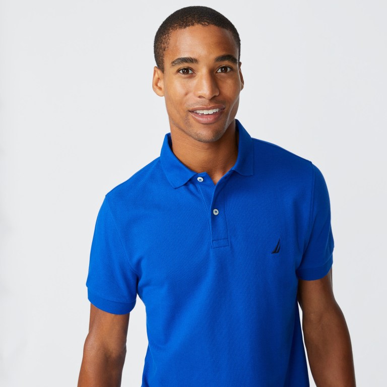 Men's Nautica Slim Fit Deck Polo Shirts Cyclone | 8F9HAk9P