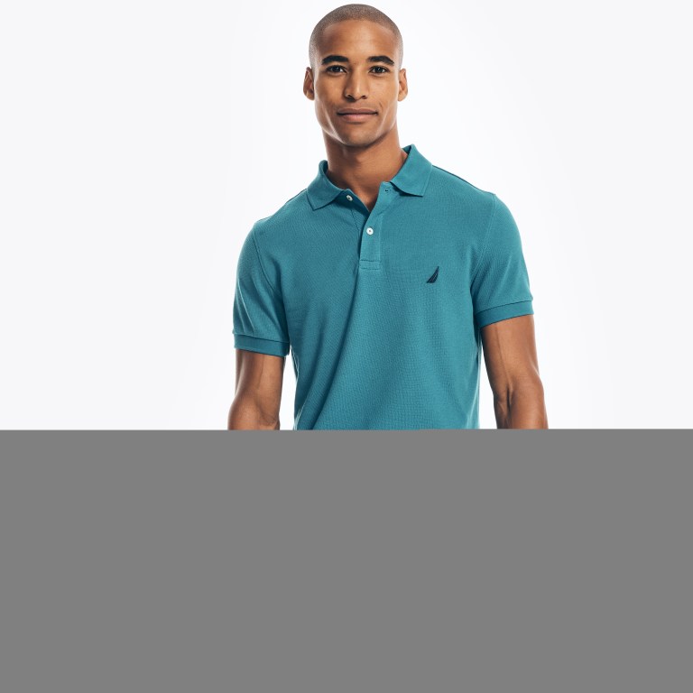 Men's Nautica Slim Fit Deck Polo Shirts Lavendula | a2ELpwk3