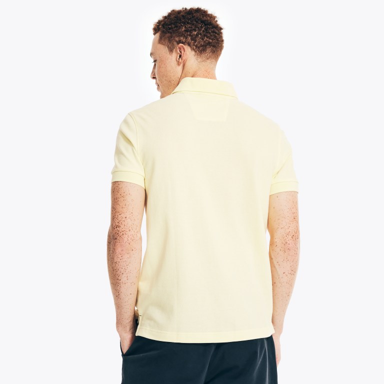 Men's Nautica Slim Fit Deck Polo Shirts Light Yellow | oUzk7Mjr