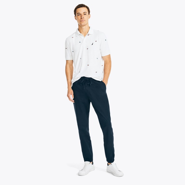 Men's Nautica Slim Fit Rips Jogger Pants Navy | SduZJIsX