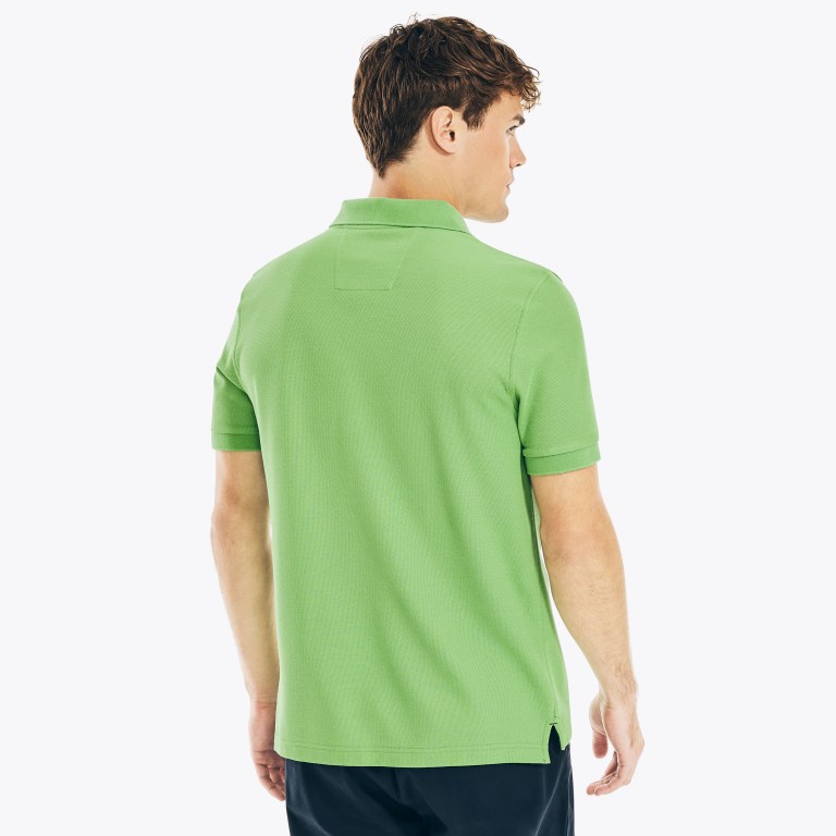 Men's Nautica Sustainably Crafted Deck Polo Shirts Green | 41sVePDa