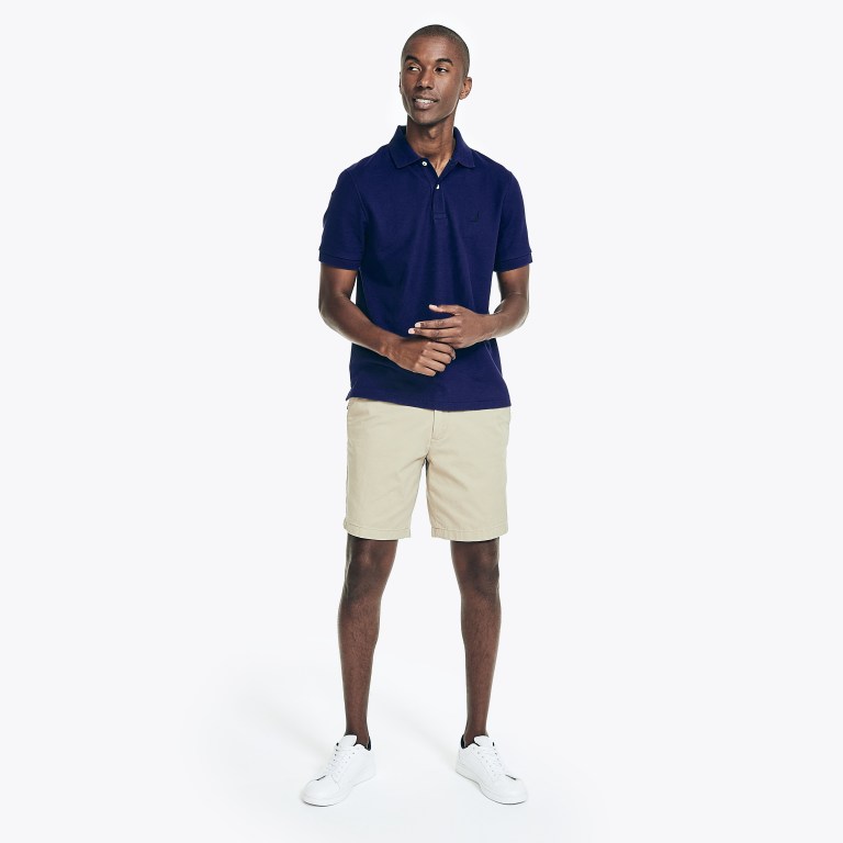 Men's Nautica Sustainably Crafted Deck Polo Shirts Blue | PCTB08yh