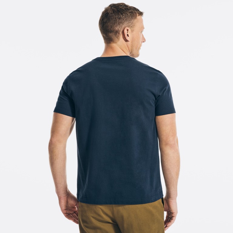 Men's Nautica Sustainably Crafted Ns-83 Graphic T Shirts Navy | Ni2yXxOs