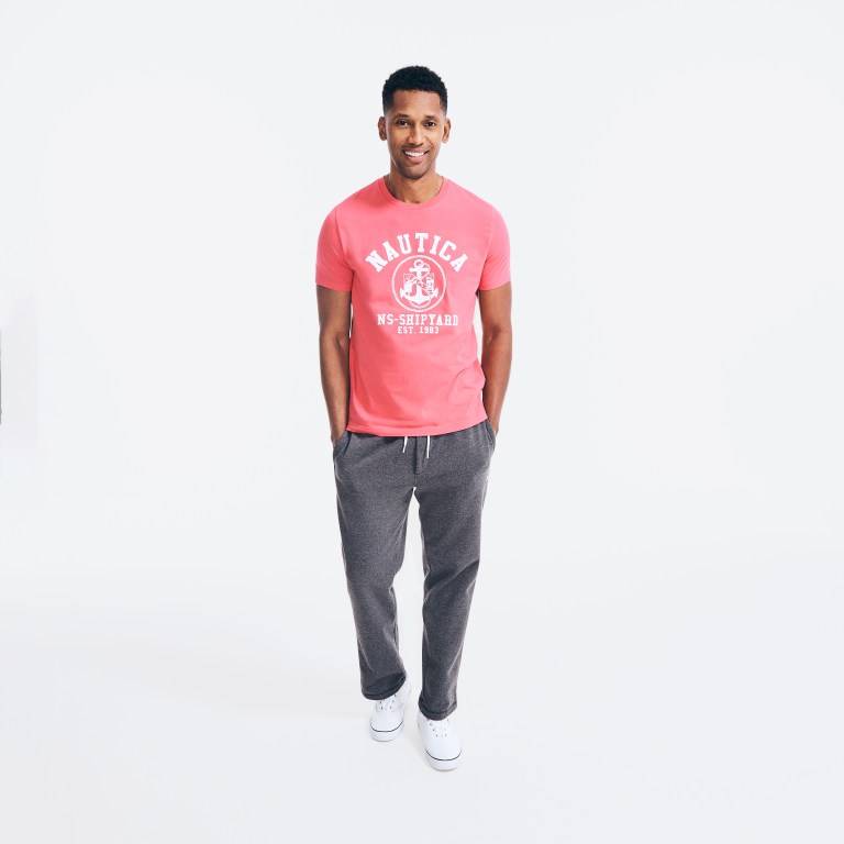 Men's Nautica Sustainably Crafted Ns-83 Graphic T Shirts Red | vzMlSq5u