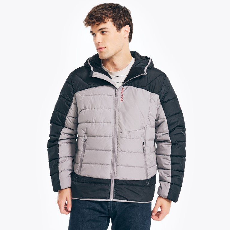 Men\'s Nautica Sustainably Crafted Tempasphere Jackets Grey | w8LfN340