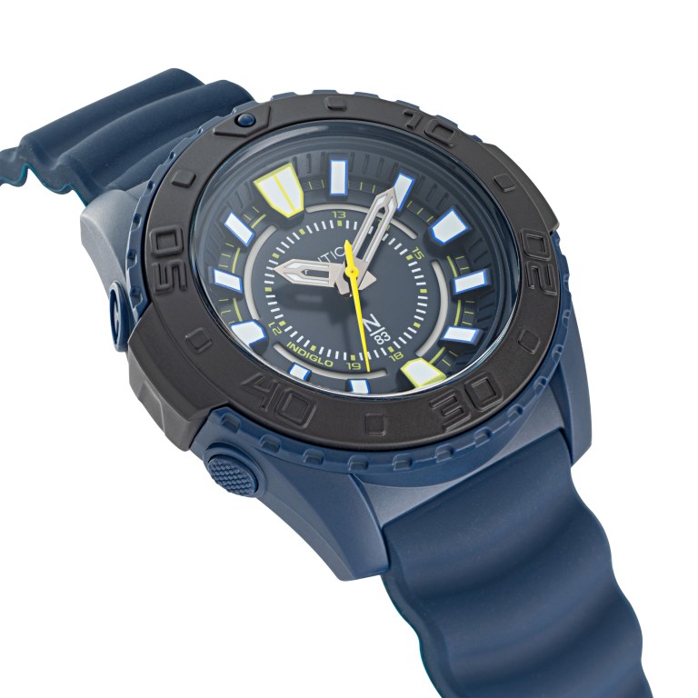 Men's Nautica Textured Silicone 3-hand Watches Multicolor | cSgfZNch