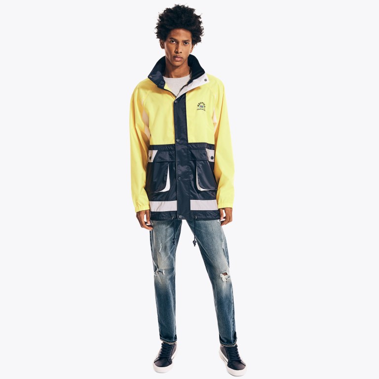 Men's Nautica Urban Necessities X Nautica Colorblock Jackets Light Yellow | MKrb62xo