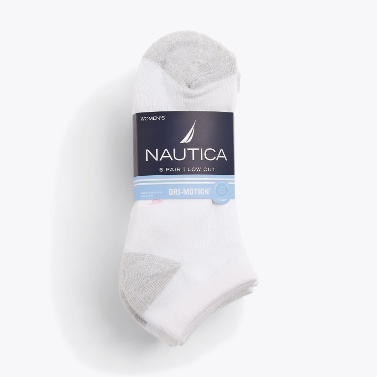 Women's Nautica Athletic Low Cut , 6-pack Socks Multicolor | JQaQEJtk