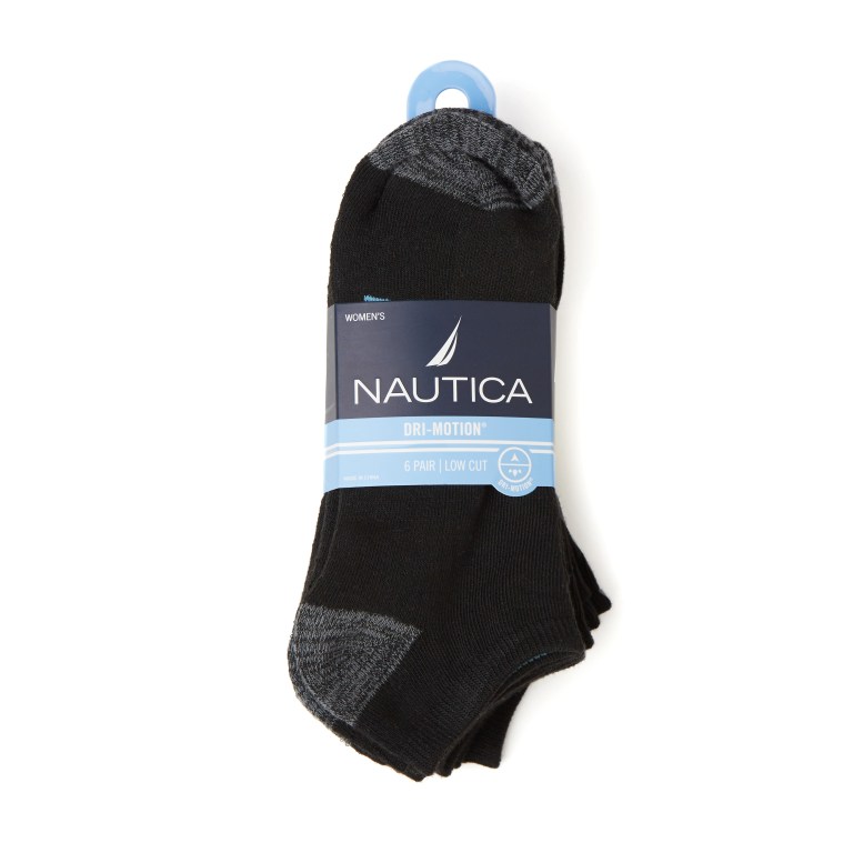 Women's Nautica Athletic Low Cut , 6-pack Socks Multicolor | t0eUh9MH